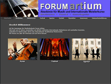 Tablet Screenshot of forum-artium.de